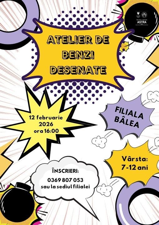 Atelier  - Sibiu - Astra - benzi desenate- copiii 