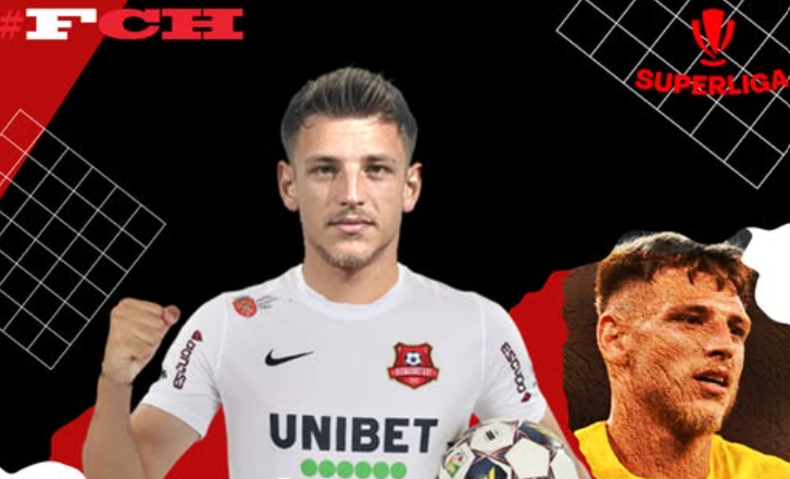 Dragoș Albu -  transfer - FCH -  mijlocaș - Școala Gică Popescu - fotbal - Sibiu