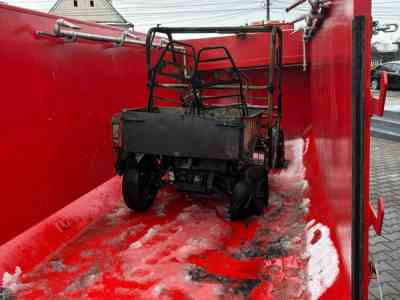 Incendiu vehicul electric - Sibiu - Autogării -supraîncălzire - acumulator - ATV electric