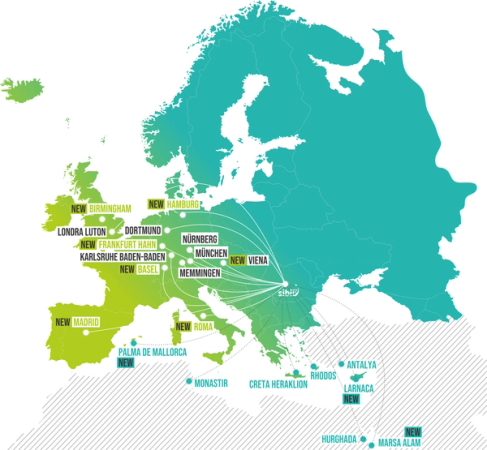 zboruri - sibiu - europa- aeroport international sibiu