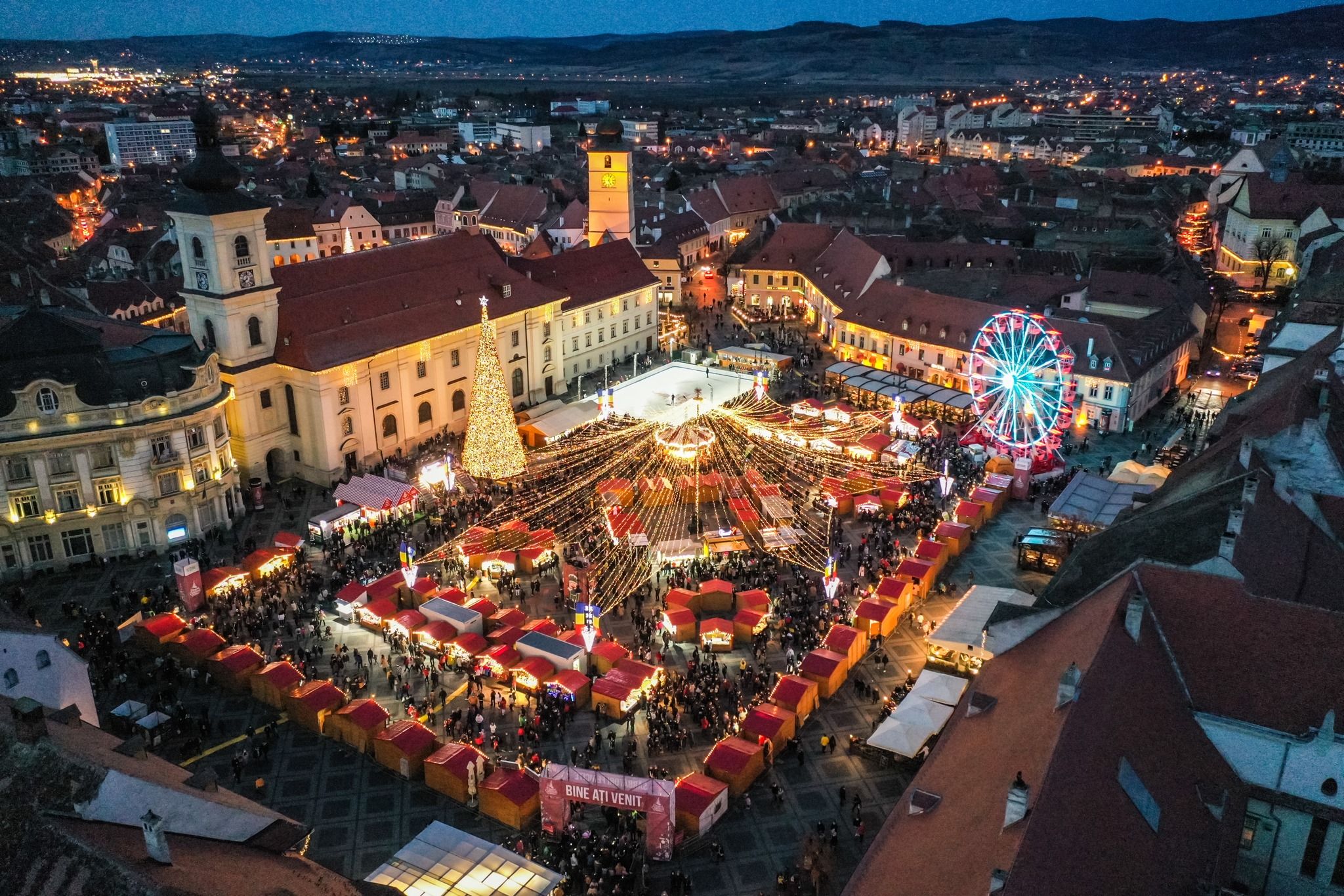 sibiu - targ de craciun 2023 - deschidere - noiembrie - piata mare