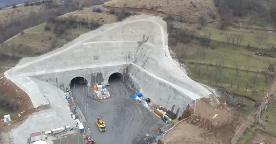 tunel Robești - A1 - Sibiu-Pitești - drumari - executie