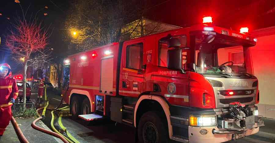 pompieri - sibiu - isu sibiu - valea viilor - incendiu casa