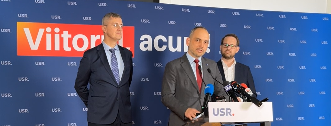  Adrina Echert -  Congresul USR - Sibiu -  bust  - Primăria Sibiu - alegeri  2028