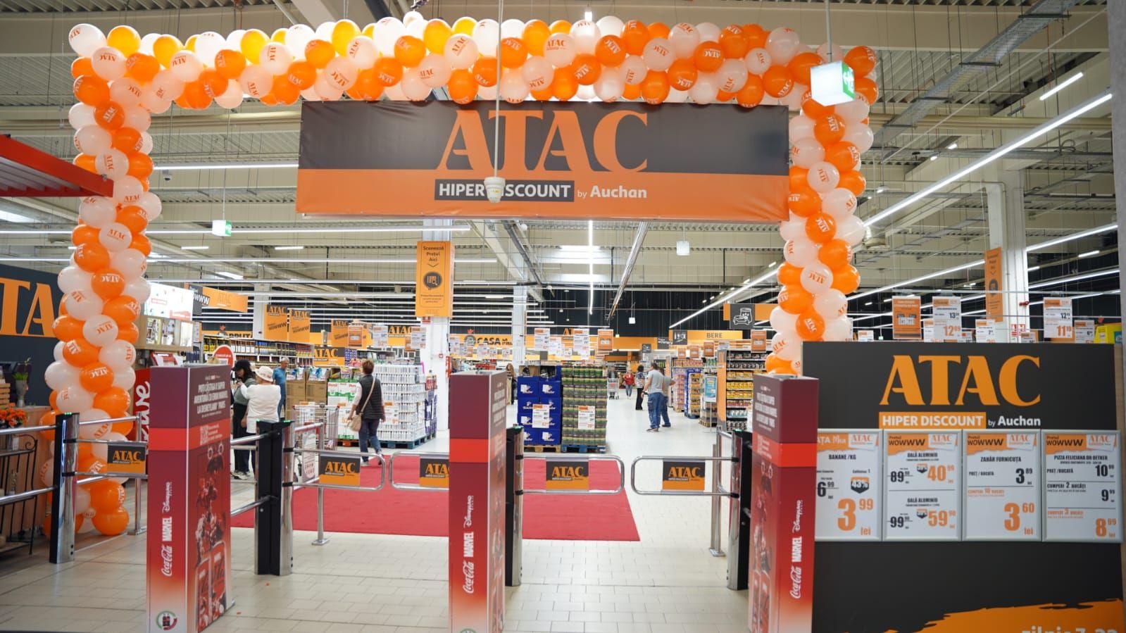 ATAC Hiper Discount - Auchan - Sibiu - magazin - strategie agresivă - prețuri mici - reduceri în cascadă 
