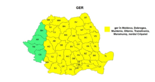 sibiu - anm - ger - minus 20 de grade - Cod Galben 