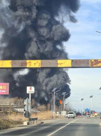 incendiu - sibiu - dn1 - vestem