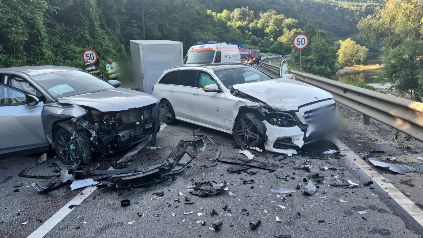 accident rutier - valea oltului - boita - trafic blocat 