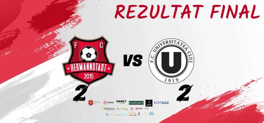 Liga I. FC Hermannstadt - CFR Cluj, rezultat final