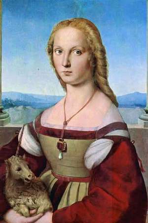 fata cu unicorn - sibiu - muzeu brukenthal - rafael