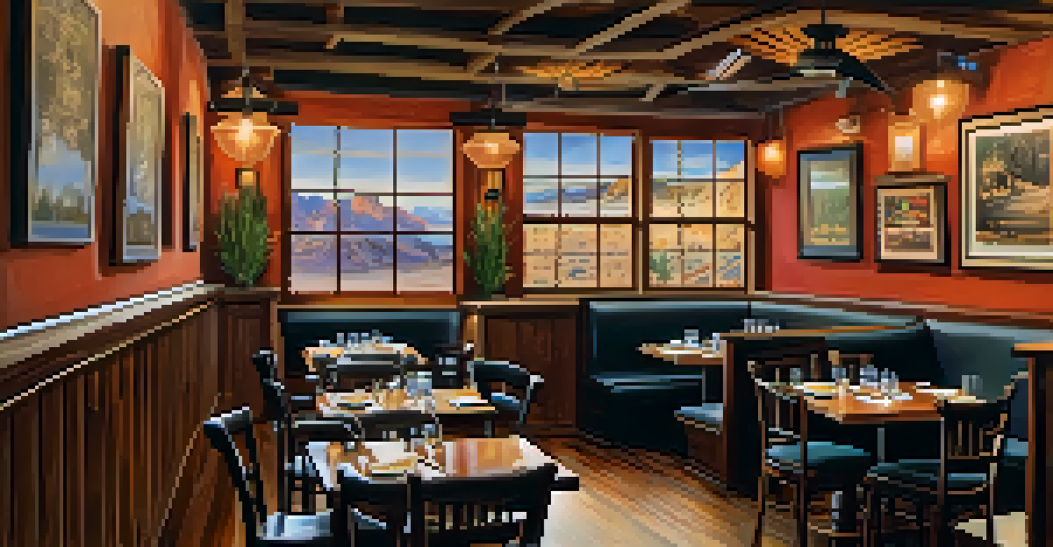 A charming hidden gem restaurant in Las Vegas with rustic decor and a table filled with homemade pasta dishes and local ingredients.