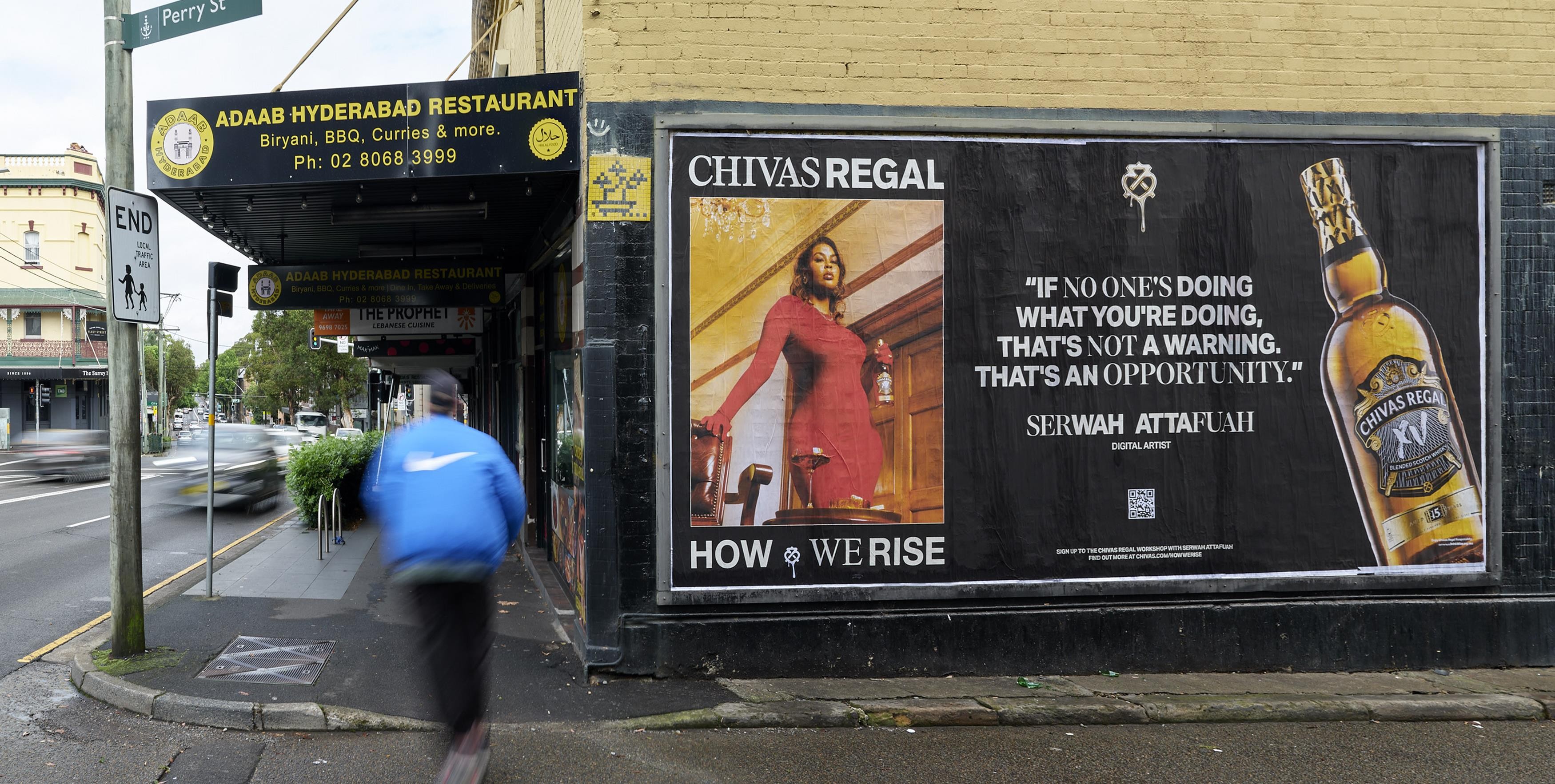 Chivas Regal street posters