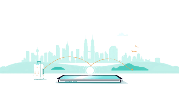 Malaysia travel-tech Canva cover for eSIM Tayyor article: eSIM в Малайзии для туристов из Узбекистана.