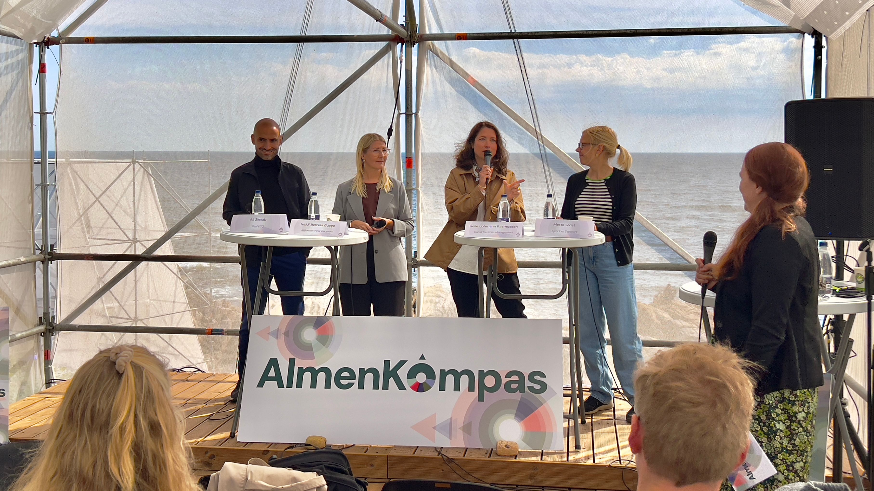 Paneldebat med fire deltagere på Folkemødet på Bornholm