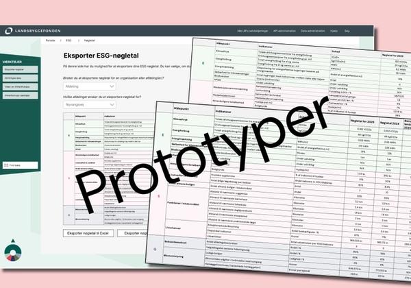 Skærmbillede af skemaer fra egne data-modul (prototype)