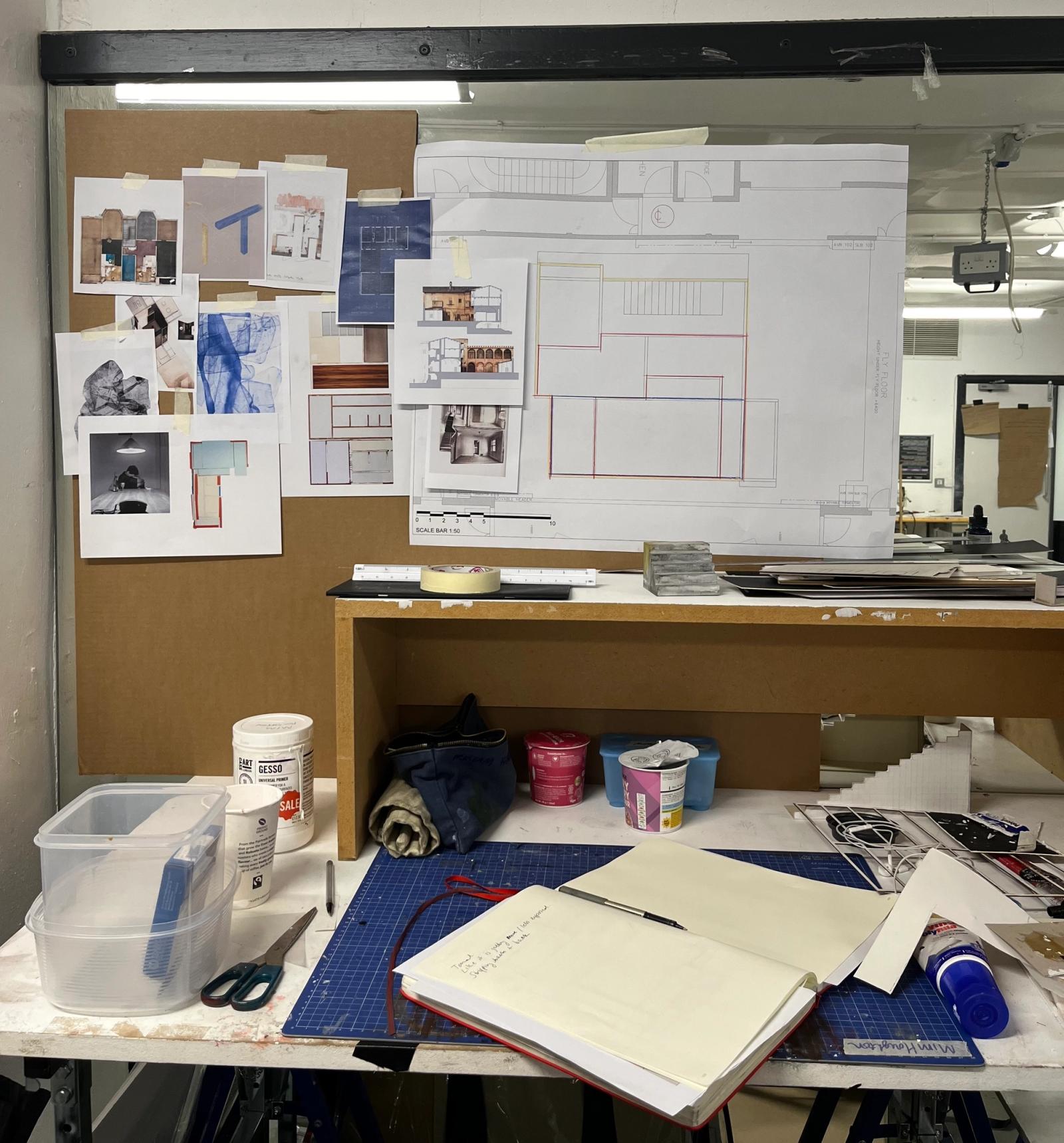 Mim Houghton's studio
