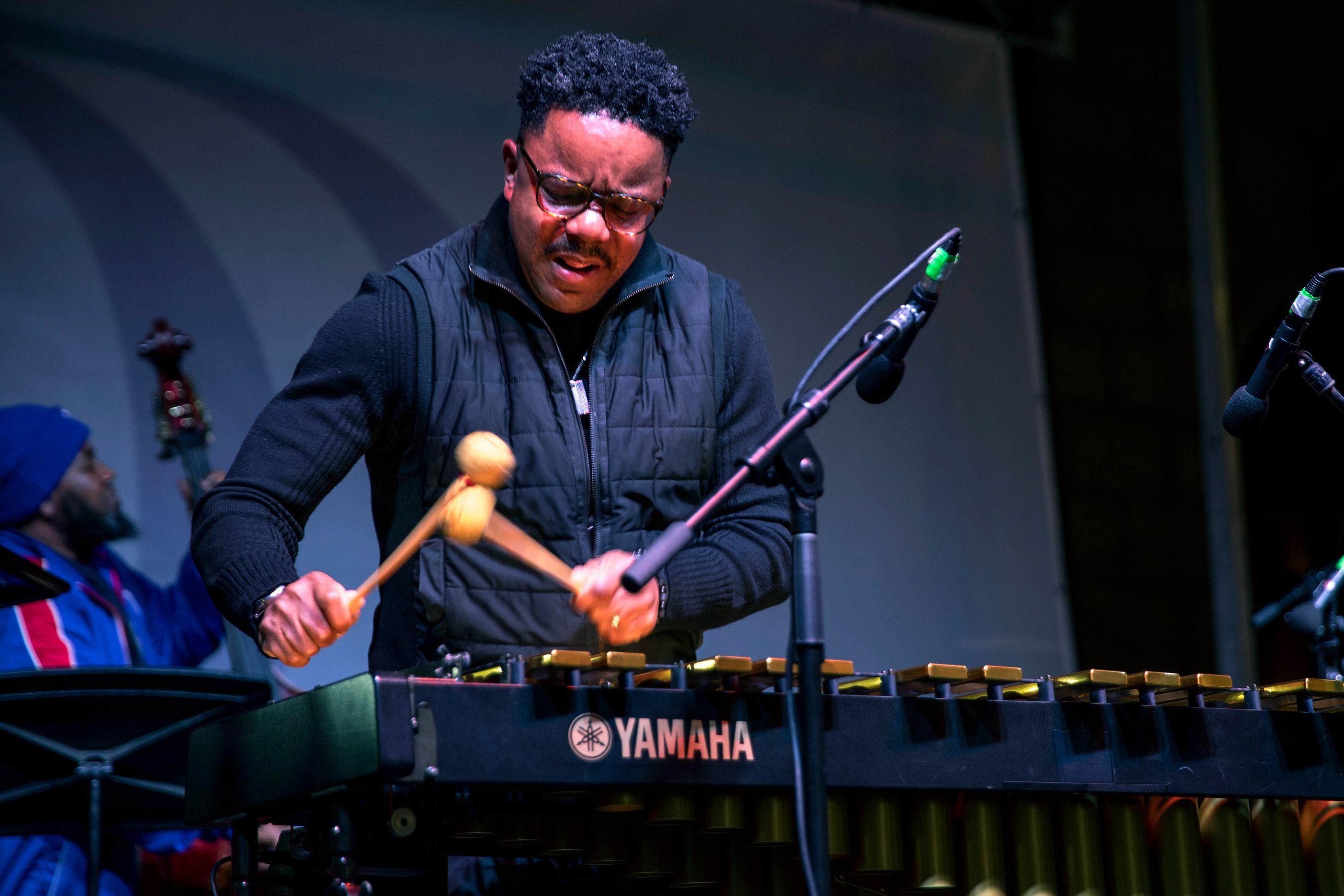 Stefon Harris playing the vibrophone