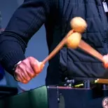 Stefon Harris playing the vibrophone