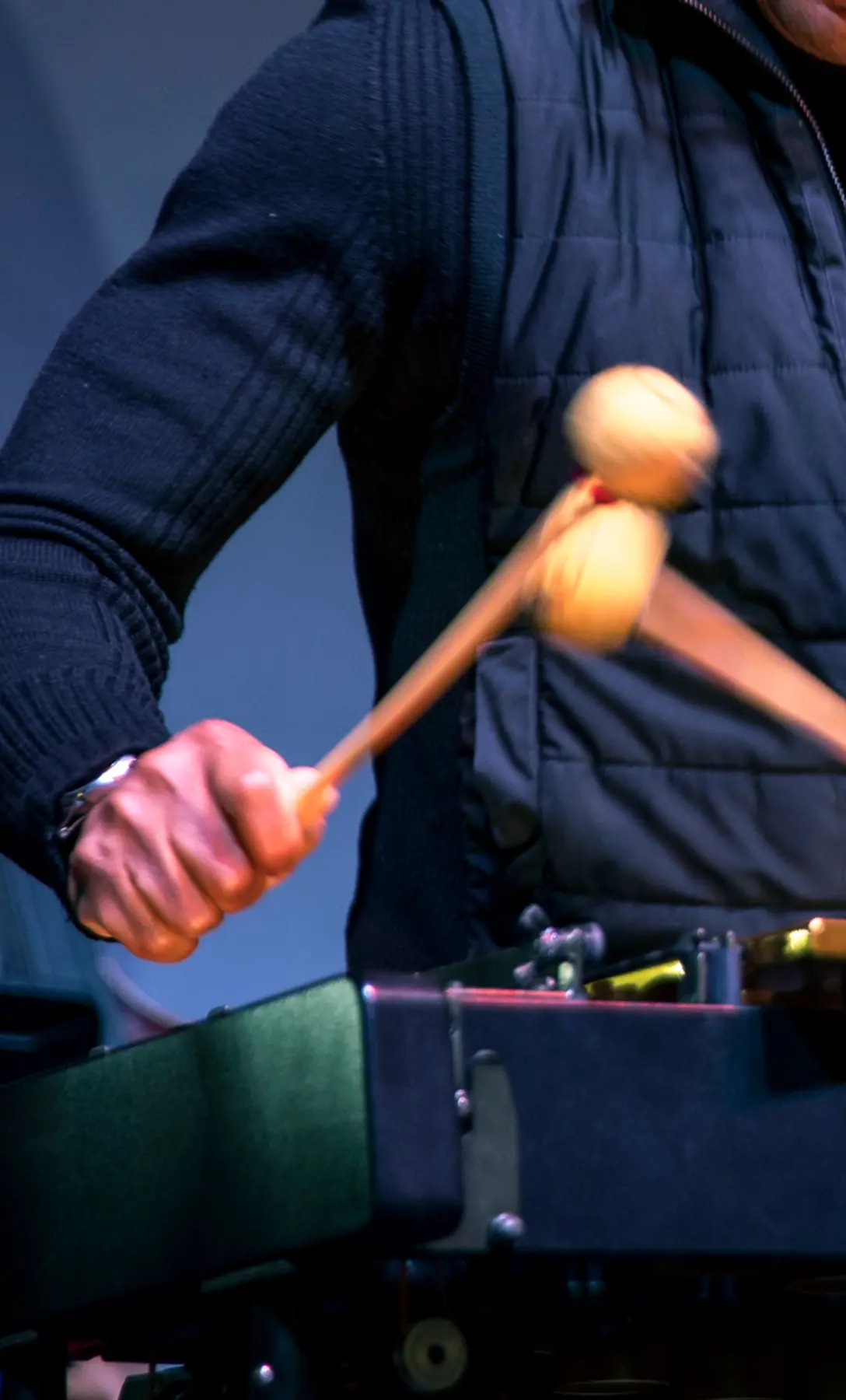 Stefon Harris playing the vibrophone