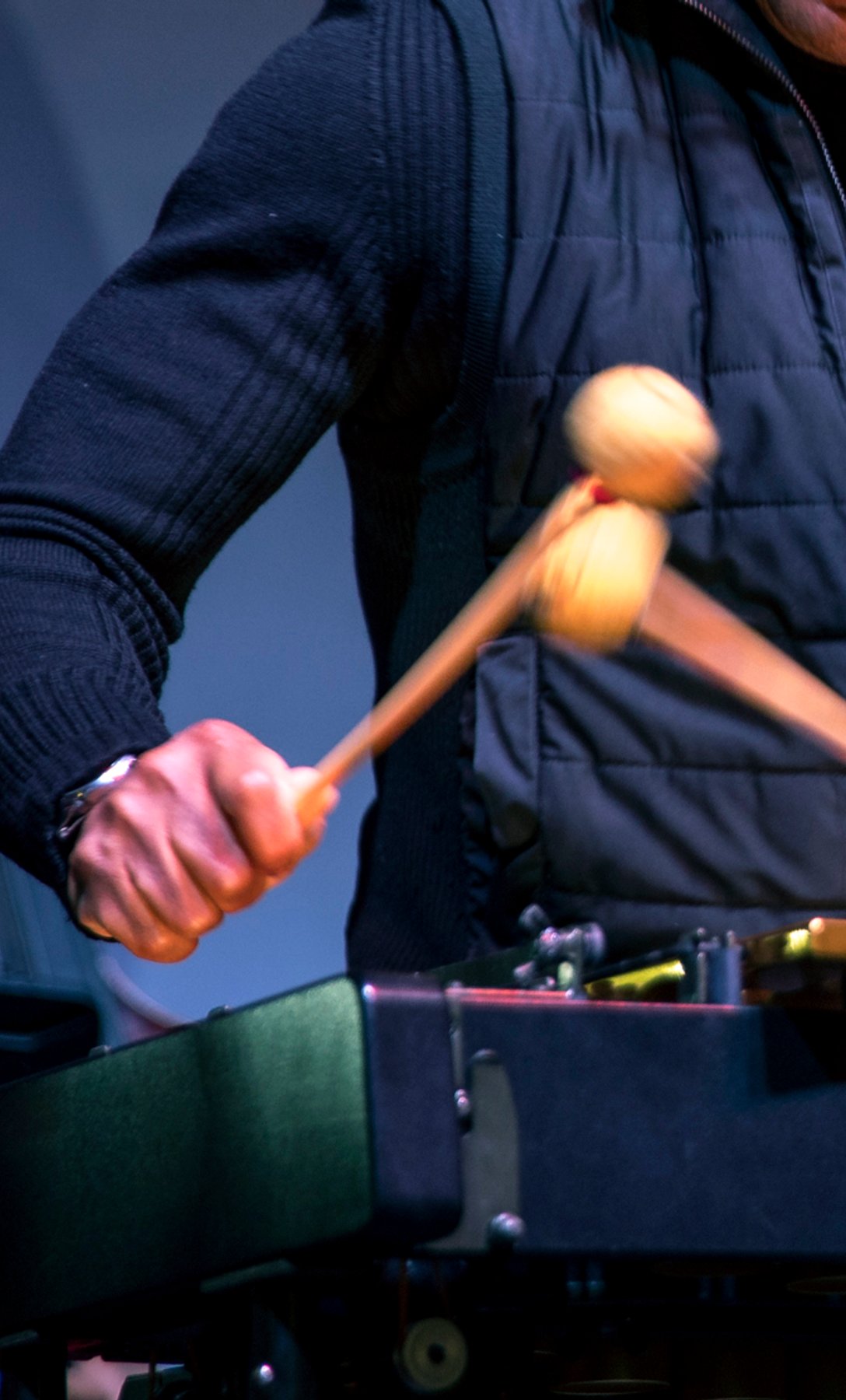 Stefon Harris playing the vibrophone