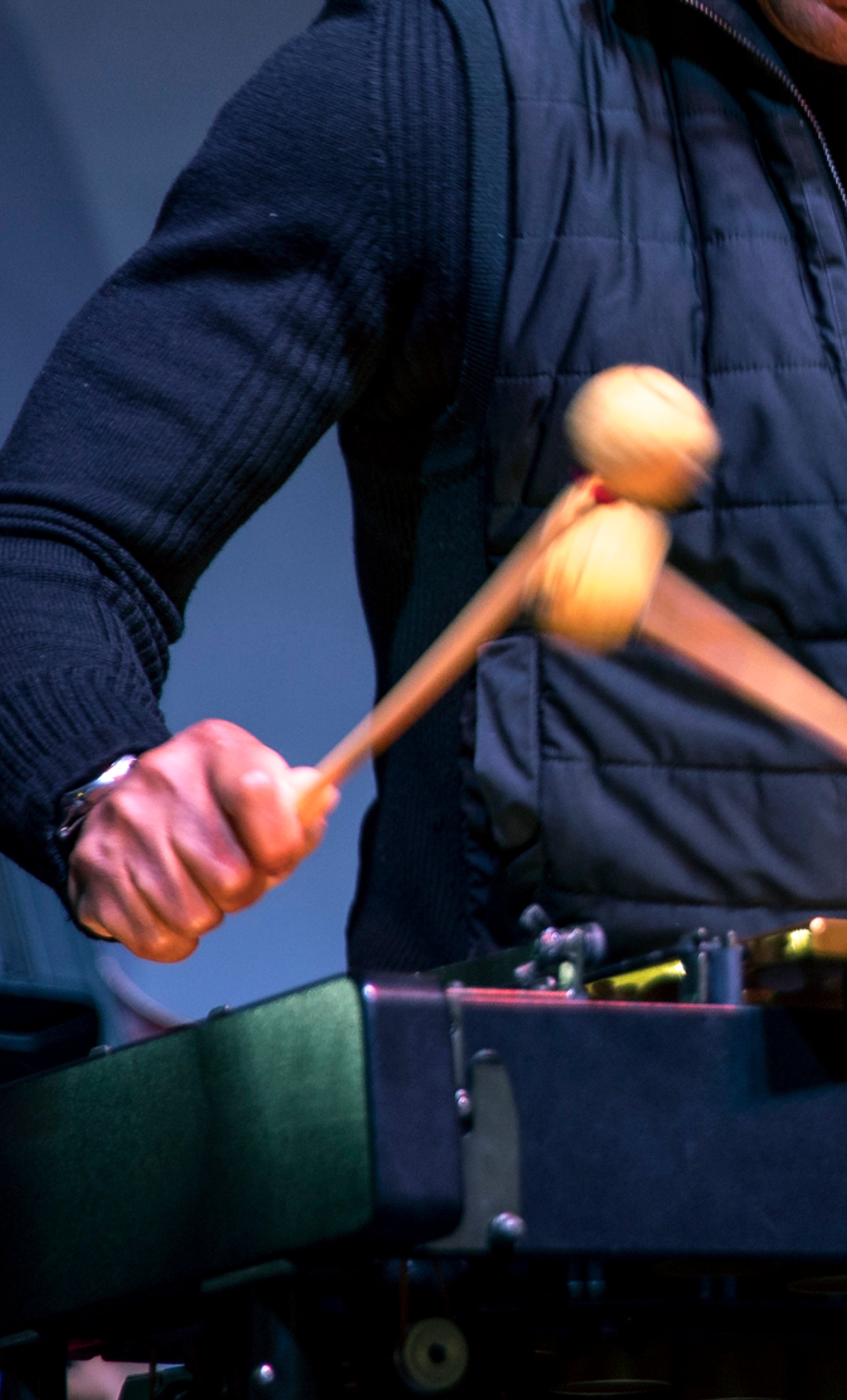 Stefon Harris playing the vibrophone