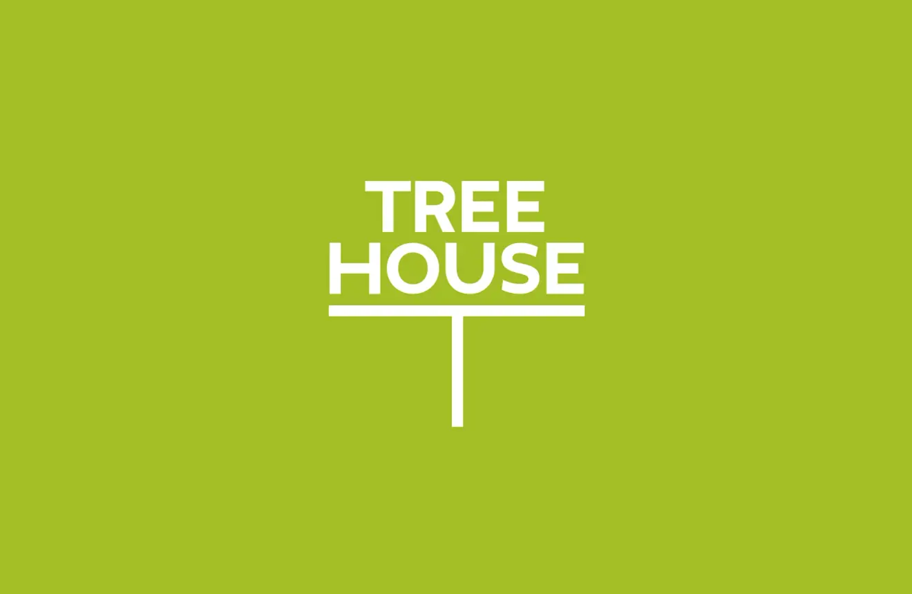 Simple lime green background with the Treehouse logo