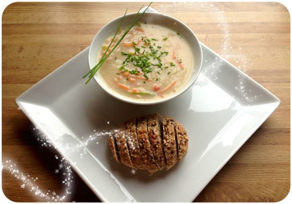 Oppskrift; fiskesuppe og grove spelt-scones