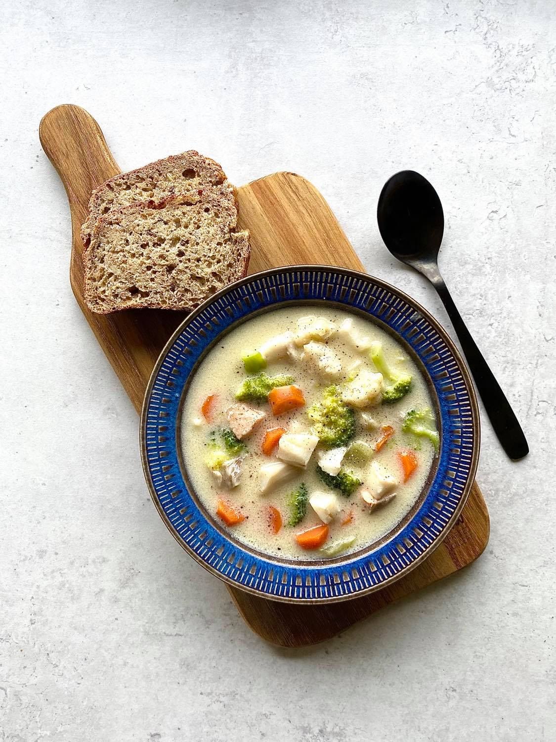 Fiskesuppe av det du har heime!