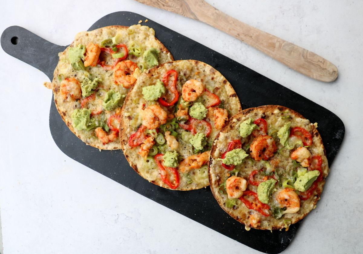 Lompepizza med «argentinske reker»