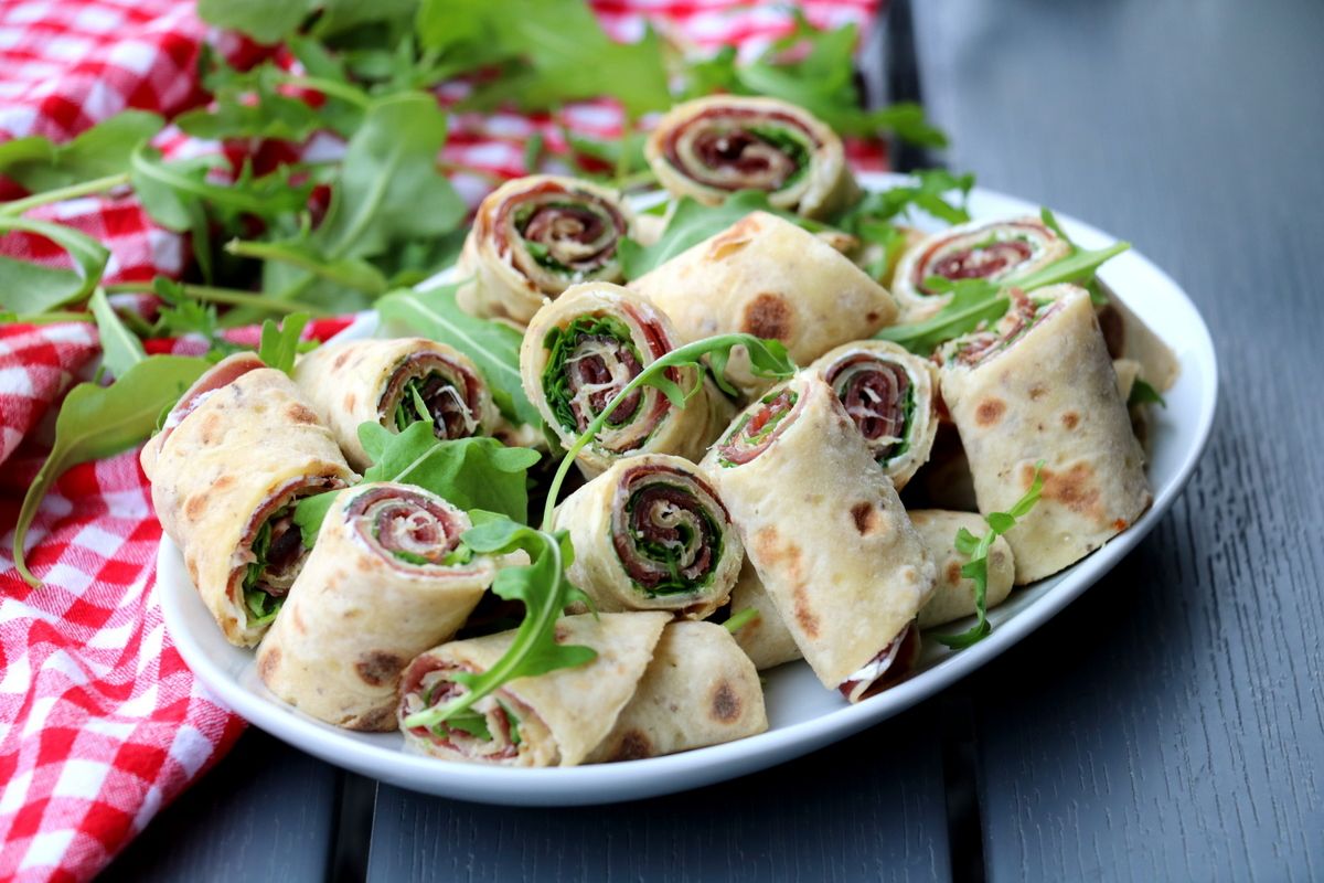 Lomperuller med ruccola & fenalår