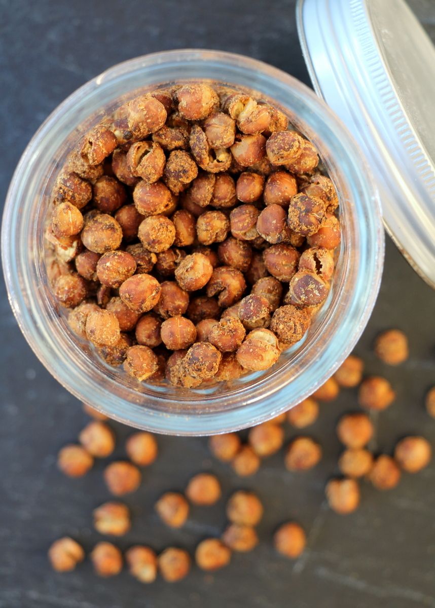 Knasande sprø, rista kikerter