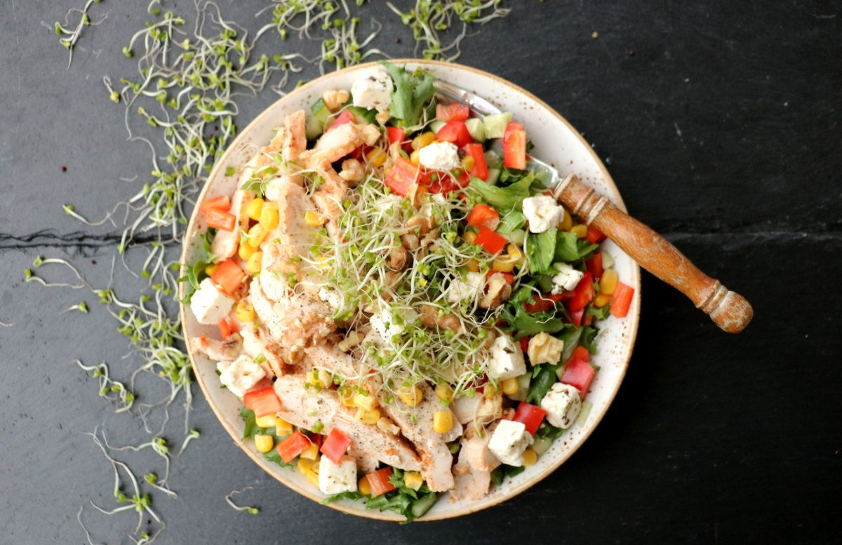 Enkel kyllingsalat