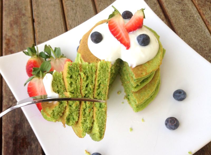 Saftige spinatpannekaker!