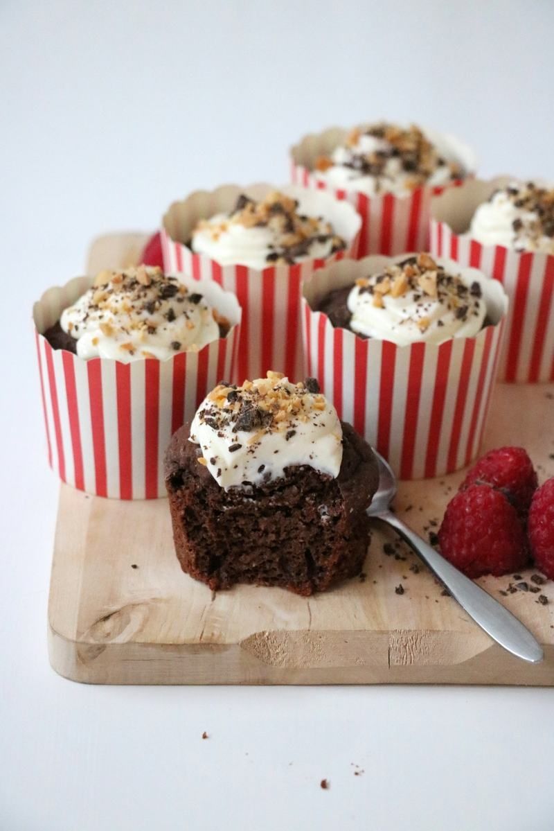 Saftige og sukkerfri sjokolademuffins