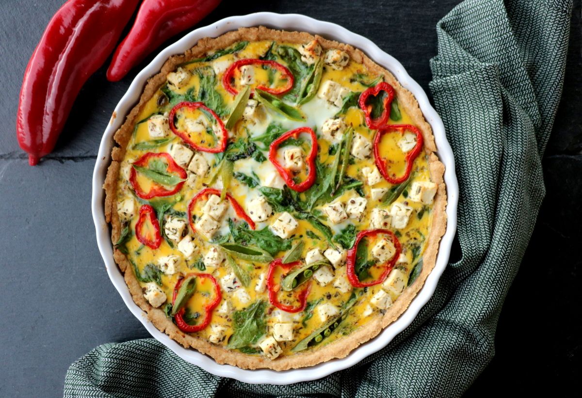 Grov middagspai med spinat & fetaost