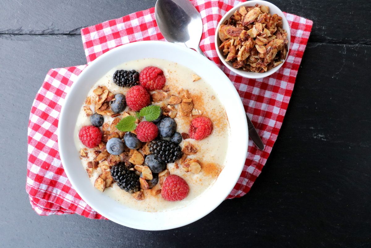 Frukostskål med havresnacks!