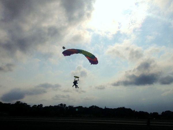 Skydiving fra verdens høgaste tendenhopp