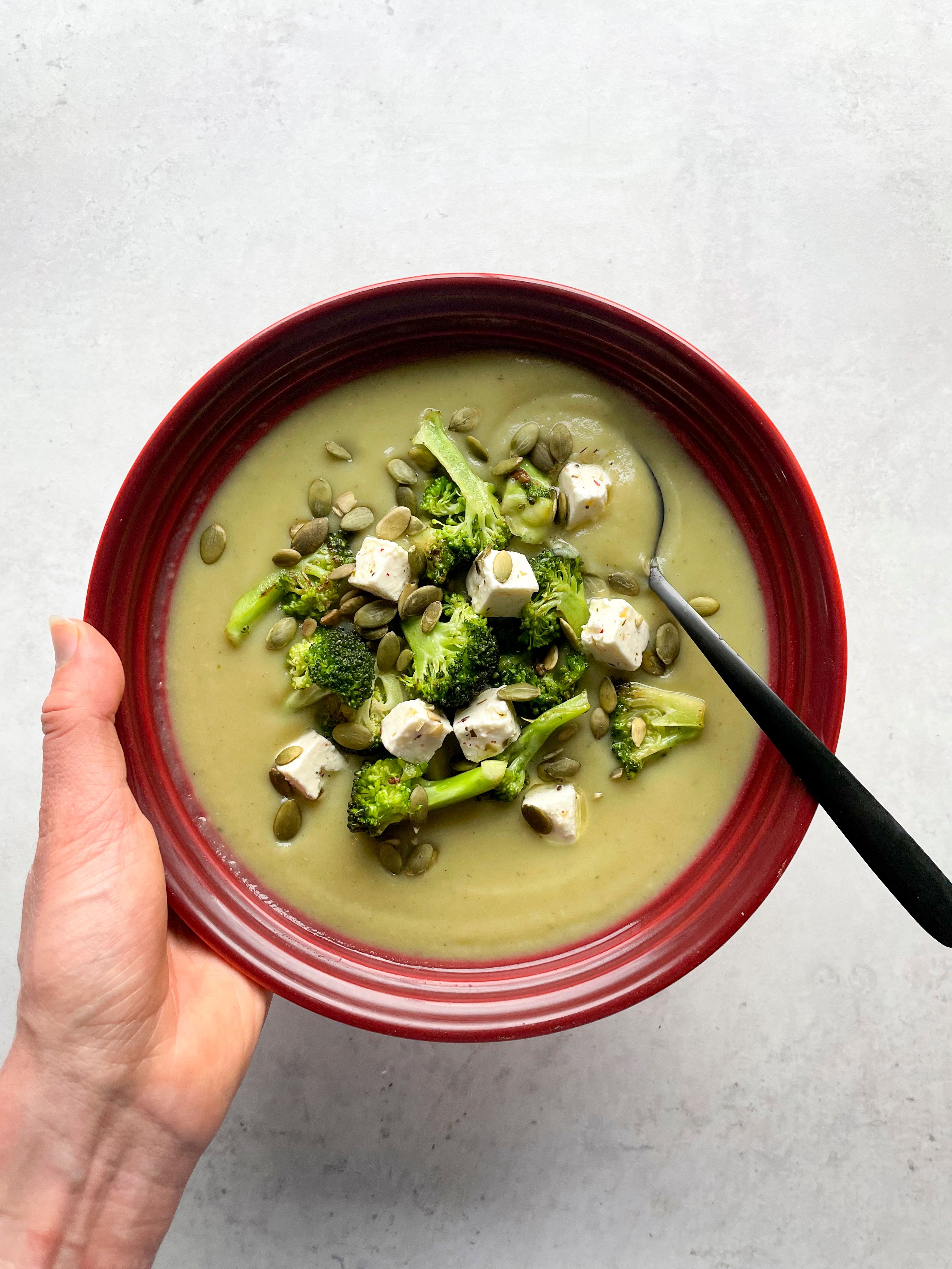 Brokkoli- og blomkålsuppe