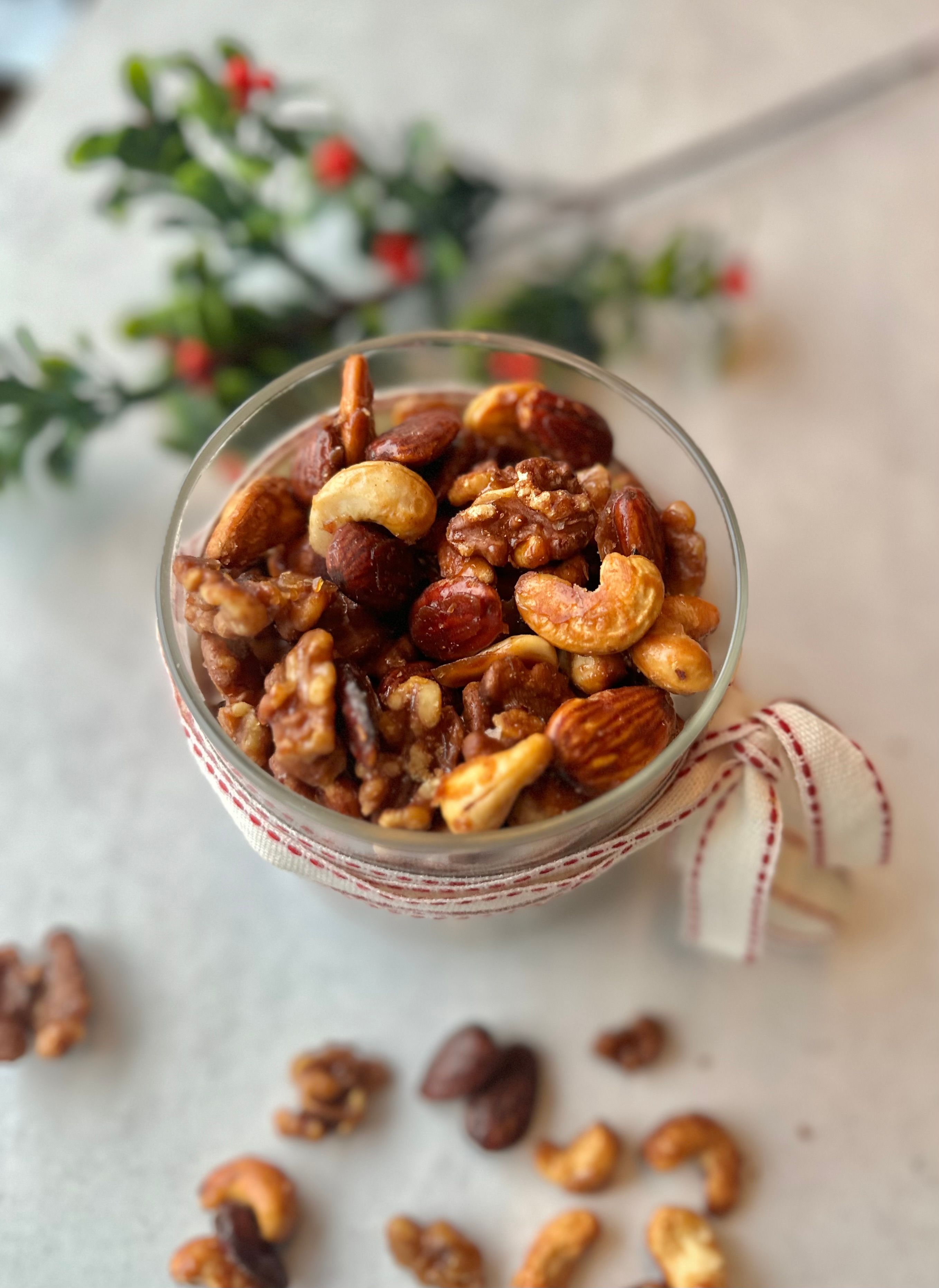 Honningbrente nøtter