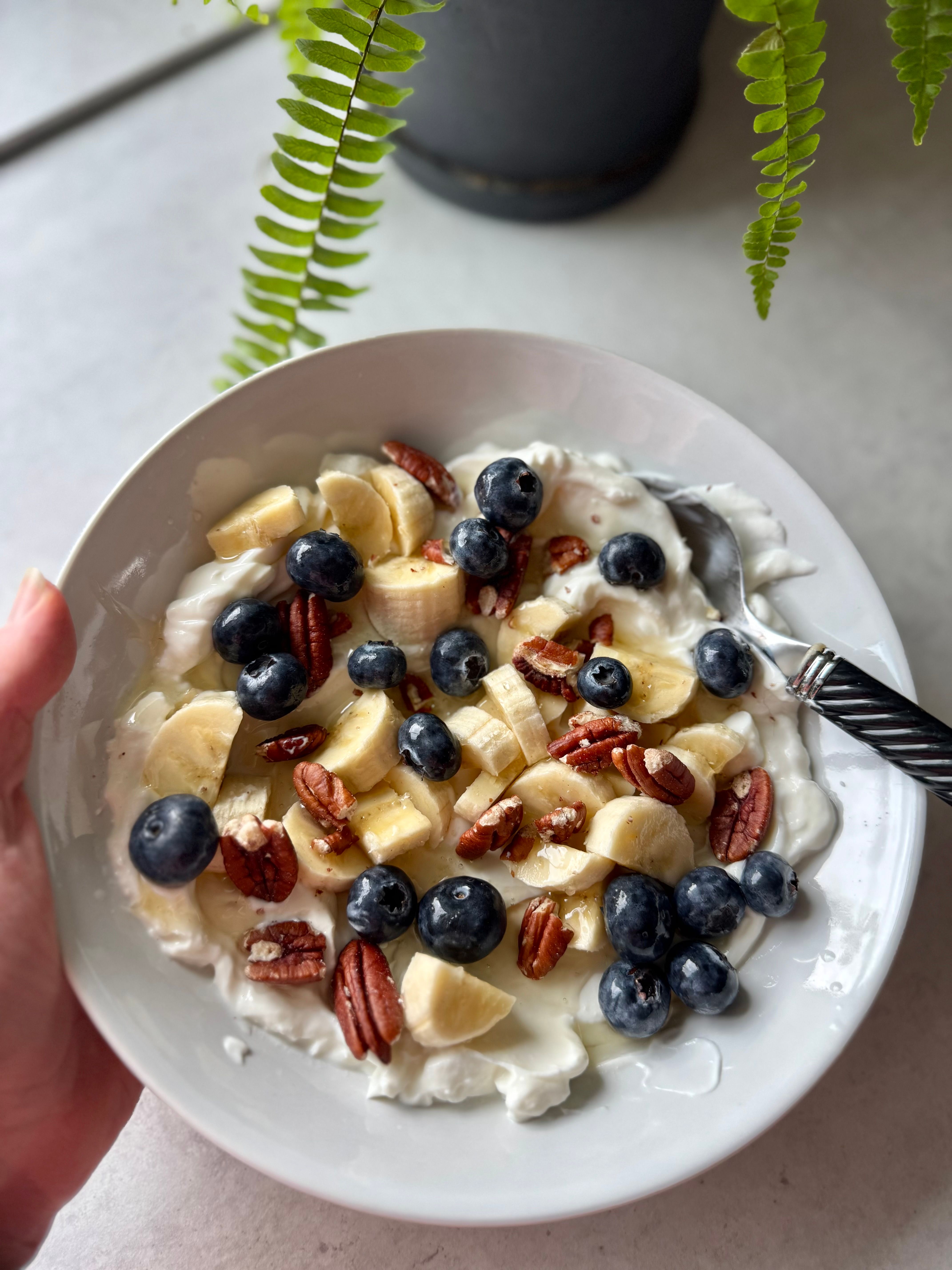 Nydelig gresk yoghurt-skål