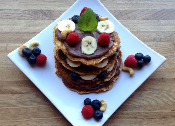 Pannekaker med sjokoladekrem