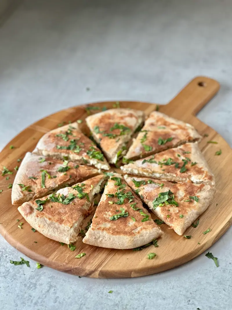 Pannebrød med trippel ost