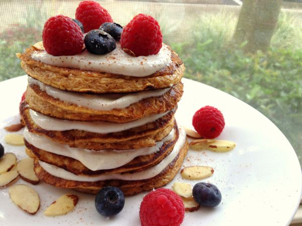 Fyldig søtpotetpannekaker