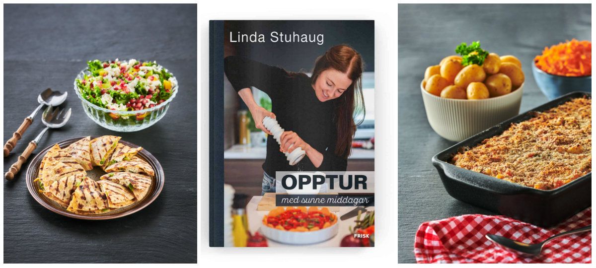 Opptur med sunne midddagar: slik er kapittelinndelinga + fleire bilder!