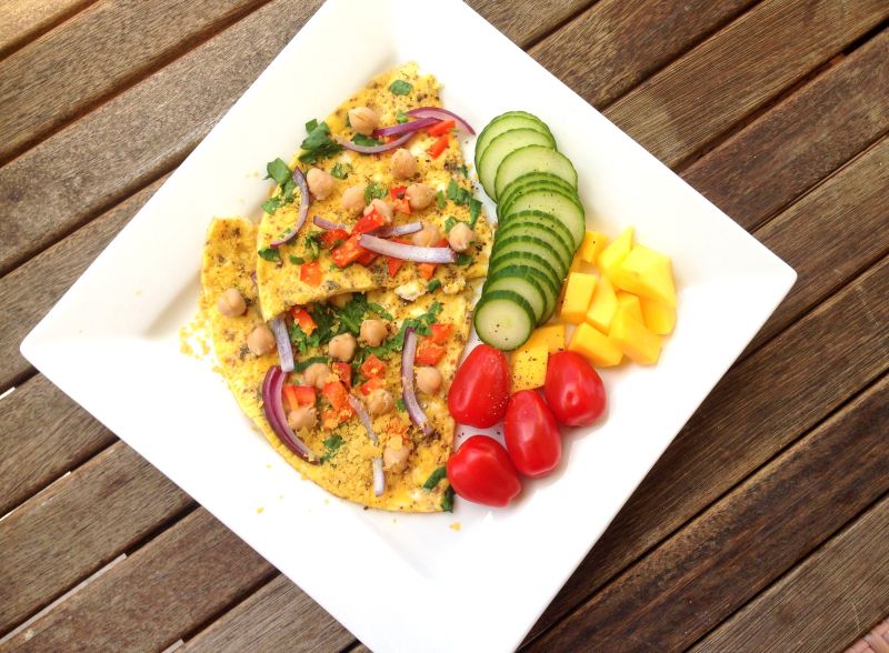 Kikertomelett – sunn, rask og enkel middag