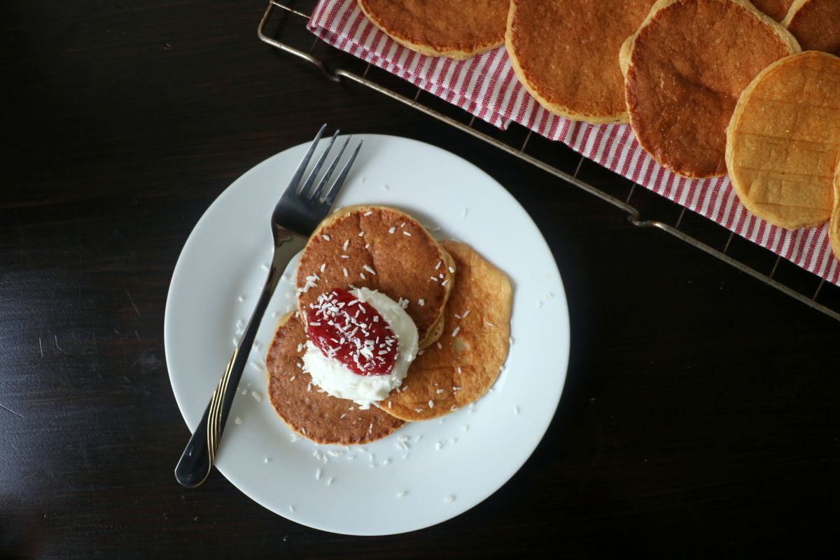 Grove og proteinrike lapper med cottage cheese