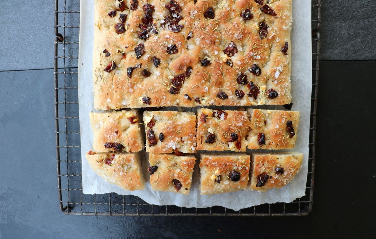 Enkel speltfocaccia