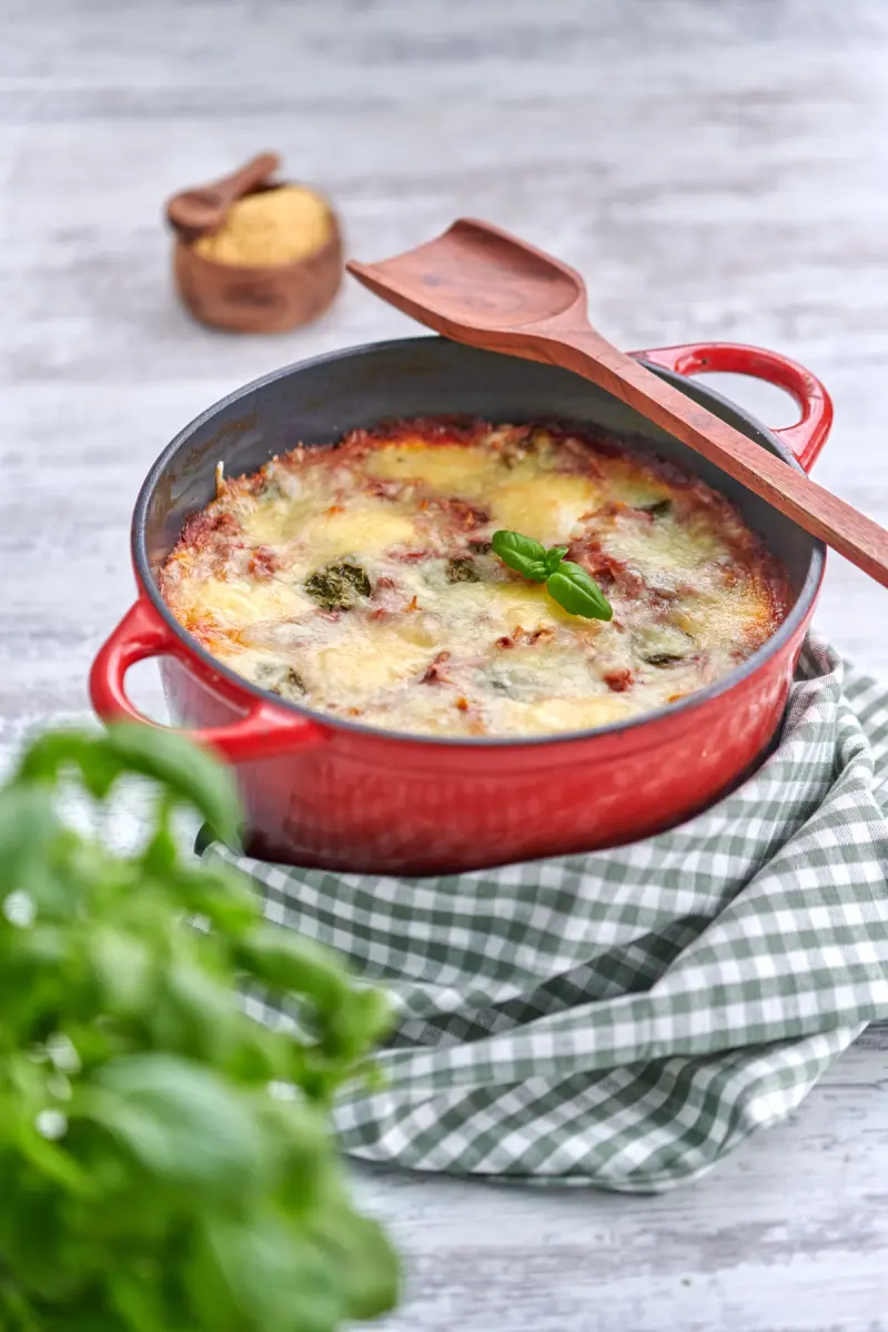 Alt-i-ett lasagne i gryte