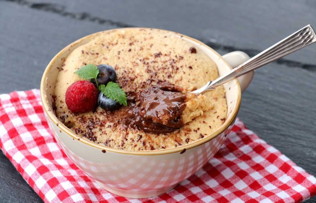 Sukkerfri nugattikake i kopp på 1-2-3!