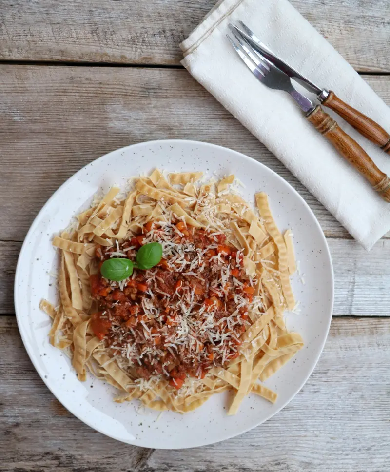 Spagetti Bolognese med proteinrik pasta